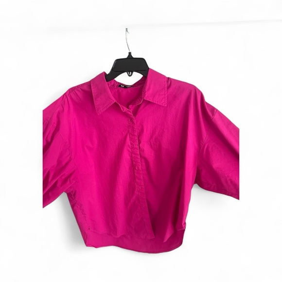 Women’s hot pink Button-Up Shirt Boyfriend Portofino - Picture 2 of 3